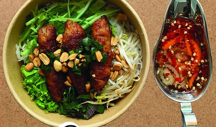 Món bún nem nướng VN