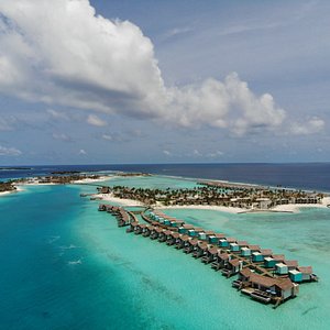Hard Rock Hotel Maldives Overwater Villa Aerial