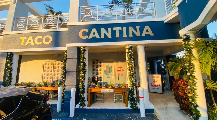 Entrance to Taco Cantina, Seven Mile Beach, Grand Cayman