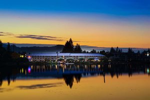 The Inn on Long Lake in Vancouver Island, image may contain: Scenery, Waterfront, Sky, Cityscape