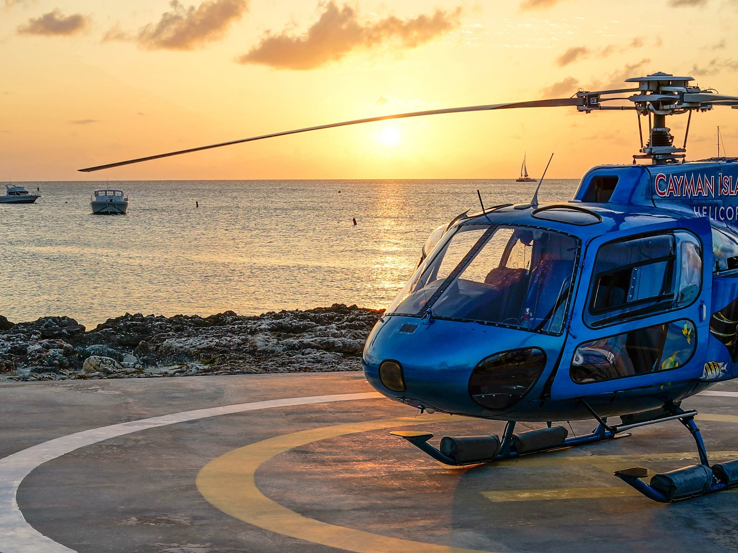 cayman islands helicopter tour