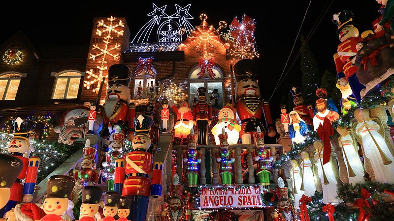 Christmas decorations in Dyker Heights, Brooklyn