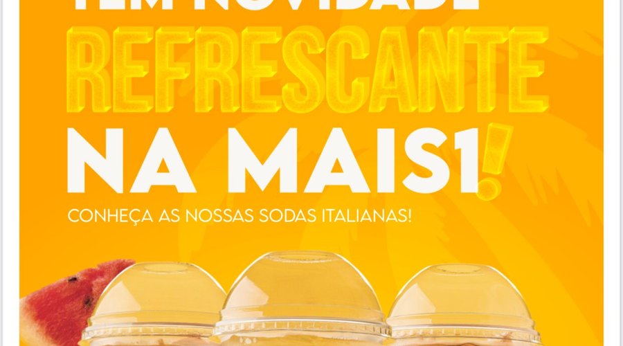 Bom dia!!!

A Mais1 Alphaville tem novidades: sodas italianas nos sabores melancia, maçã verde e cranberry!!!

Corre lá pra conferir!!!! 

Mais1 Café Alphaville
Rua Jaguariaíva, 186, loja 10, Alphaville Graciosa, Pinhais 
