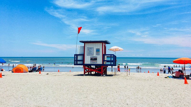 Lifeguard stand on Cocoa Beach, Florida