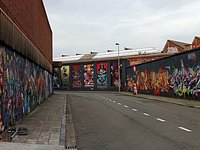Graffiti 3199 Triple d'Anvers captured by Rabot in Antwerpen Belgium 