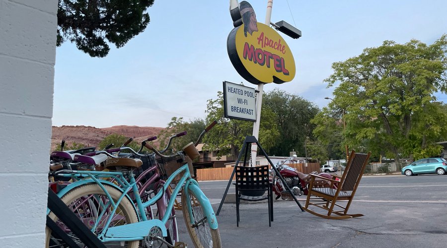 Complimentary town bikes. 