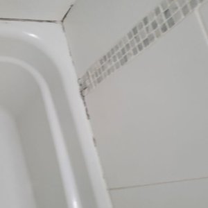 Dirty bathtub.