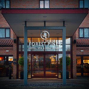 Forest Pines Hotel, Spa & Golf Resort in Broughton, image may contain: Hotel, Brick, Door, City
