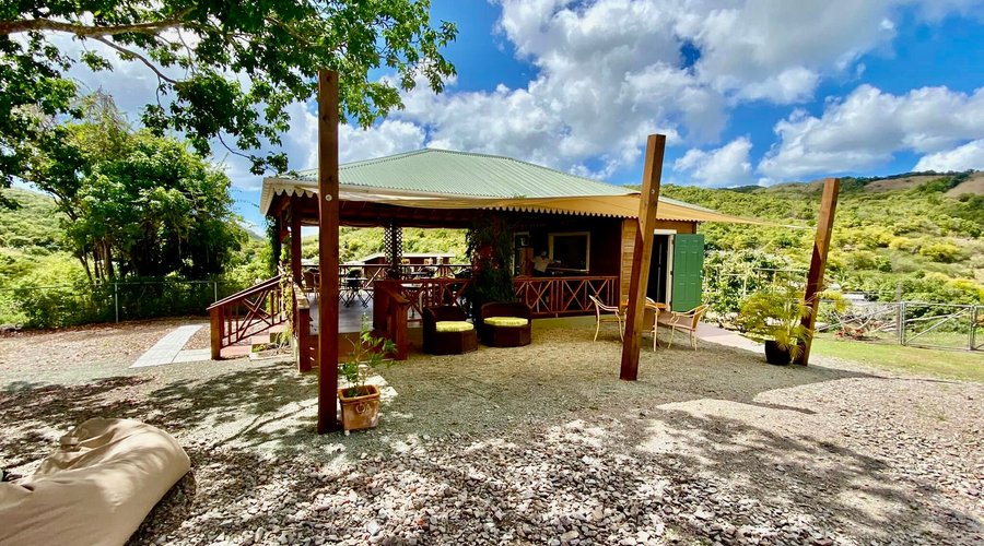 Our covered open air pavilion is bright, breezy, tranquil and set within the beautiful landscaping of the Mount Tabor Retreat, although totally separate