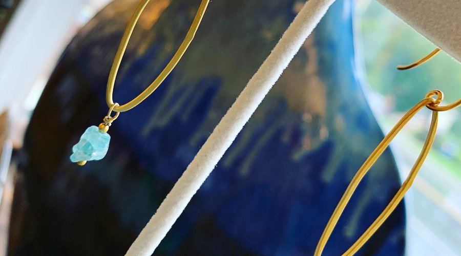 Lovely local made gemstone jewelry.