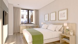 Aparthotel Attica 21 Valles in Sabadell, image may contain: Home Decor, Furniture, Interior Design, Corner