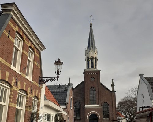 B W View To Sloten Village Pancratiuskerk Sloten Amsterd Flickr