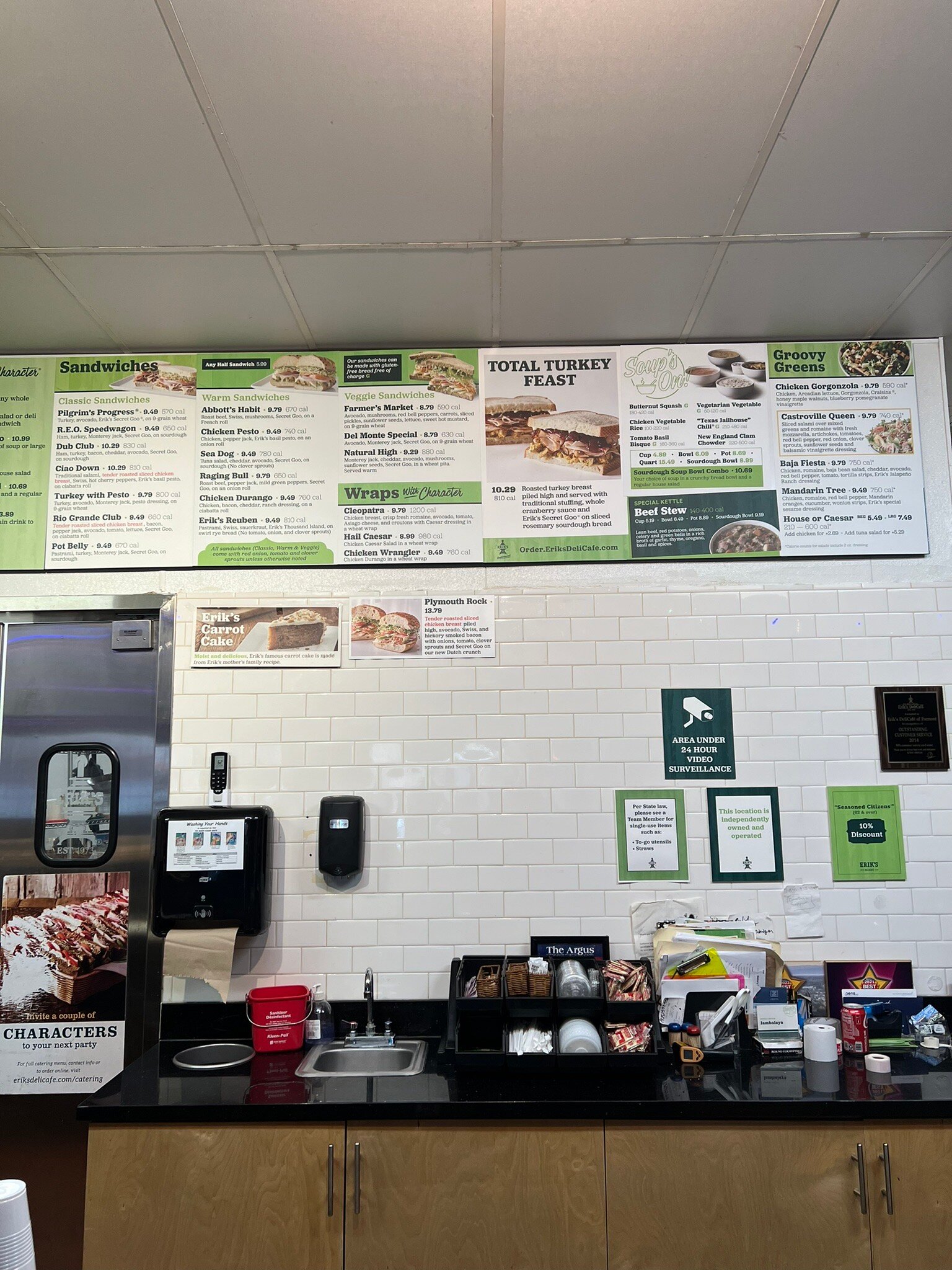 Erik's deli menu discount
