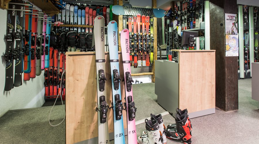 Ski rental shop