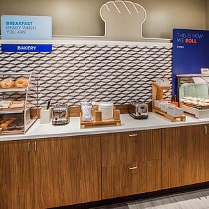 Bakery goods & Fresh HOT Signature Cinnamon Rolls for breakfast!