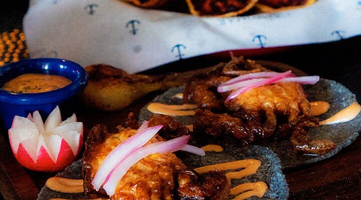 Taco azul de jaiba