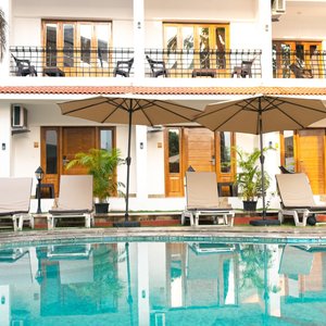 Pool Side view at The Verda de Miranda | Goa | Morjim 