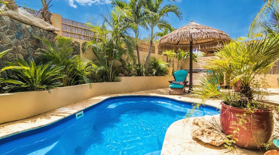 Take a refreshing dip in our pool and jacuzzi
