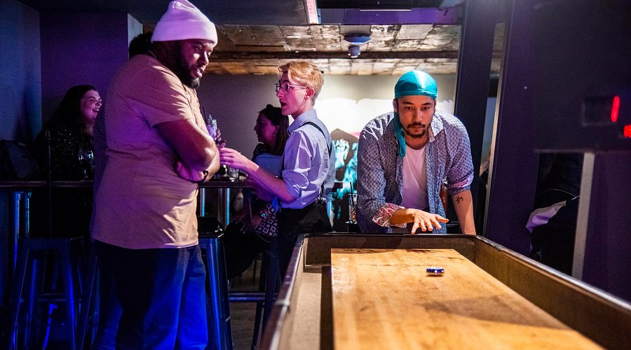 Funny Good Mood Sponsored By Coffee And Shuffleboard T-Shirt Funny Good Mood Sponsored By Coffee And Shuffleboard T-Shirt