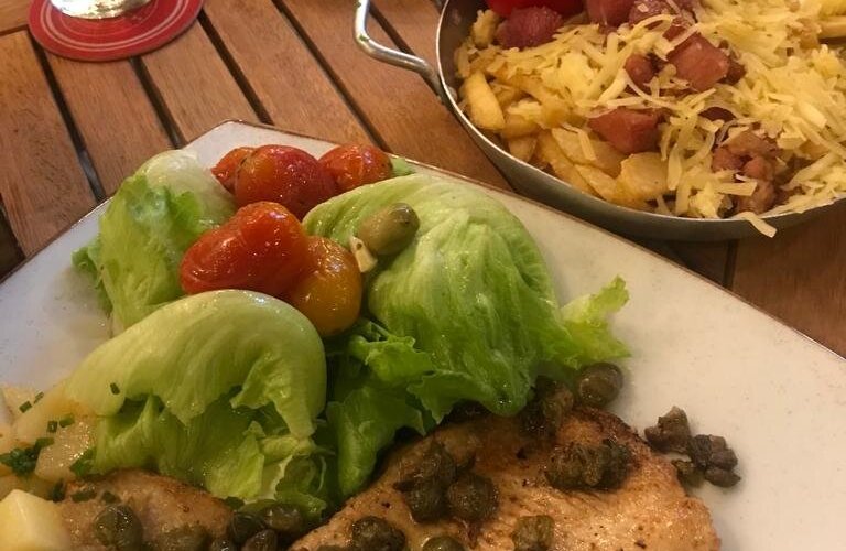 Peixe com alcaparra- Recomendo!