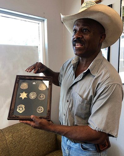 Larry Callies, owner of the Black Cowboy Museum in Houston