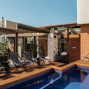 Terrace & Swimming pool HOTEL GRANADOS 83 Barcelona