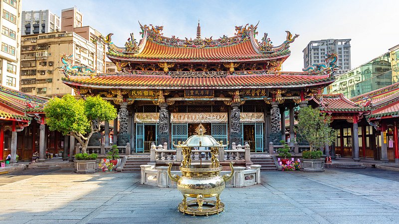 Lungshan Temple in Taipei, Taiwan