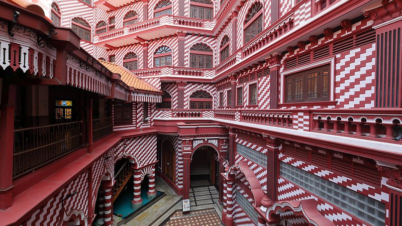 The Red Mosque of Colombo in Sri Lanka 