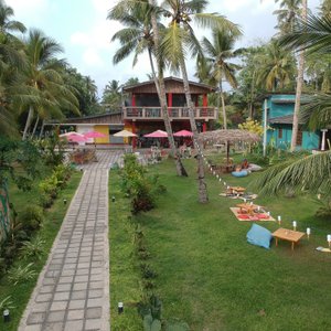 Our lovely garden and hostel.