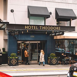 Hotel Theodore in Seattle, image may contain: City, Restaurant, Car, Shop