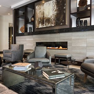 Lobby Fireplace and Seating Area