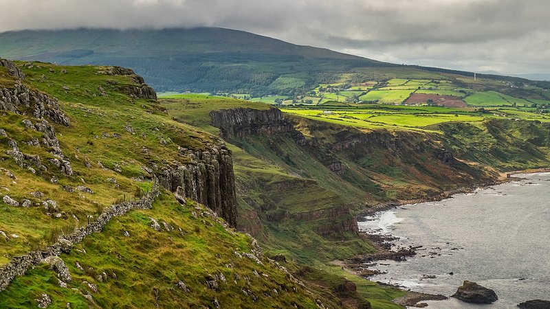 Fair Head Cliffs in Northern Ireland, United Kingdom 