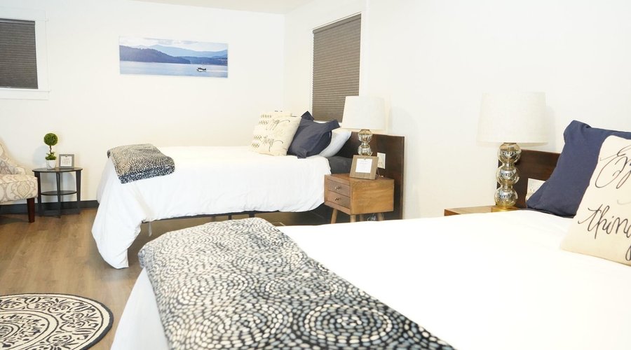 Double queen with private bath.. Sleeps 4 adults