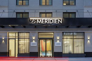 Le Méridien New York, Fifth Avenue in New York City, image may contain: Hotel, Lighting, City, Door