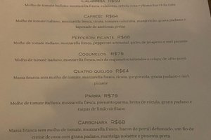 Cardápio