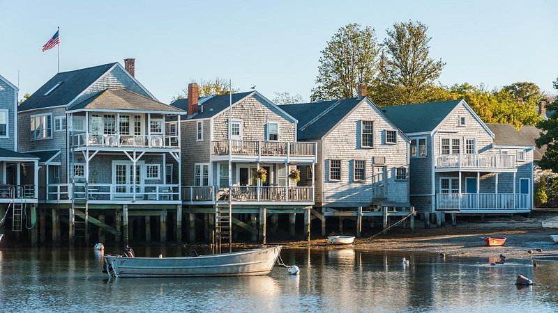 Straight Wharf on Nantucket Island, Massachusetts 