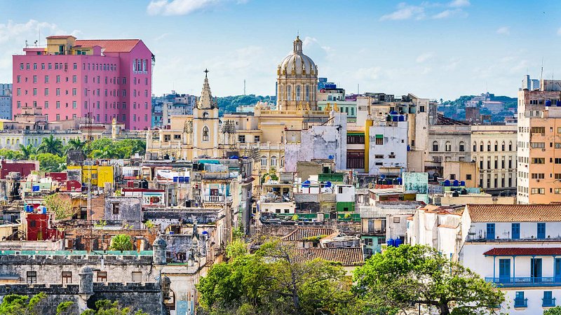 Downtown skyline in Havana, Cuba 
