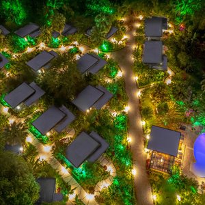 Dron night photo