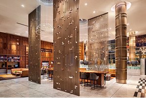 Sheraton Grand Los Angeles in Los Angeles, image may contain: Interior Design, Indoors, Lighting, Shopping Mall
