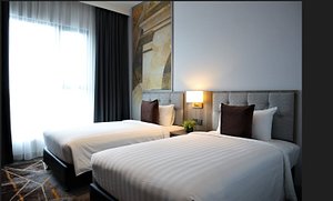KSL ESPLANADE HOTEL with HOT SPRING in Klang, image may contain: Interior Design, Furniture, Hotel, Home Decor