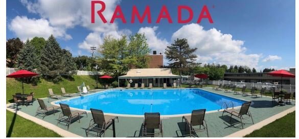 Outdoor pool area