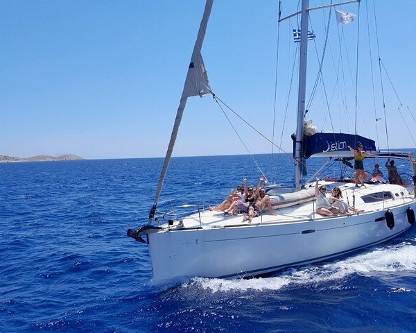 catamaran in paros