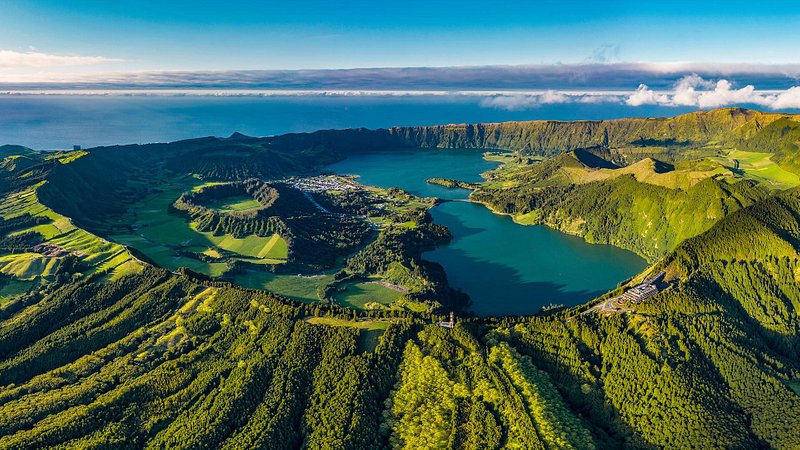 Azores São Miguel Miradouro da Vista do Rei, Portugal