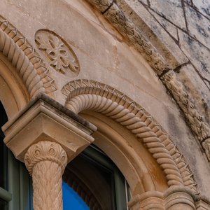 Façade Historical Feature of Palazzo Bifora 