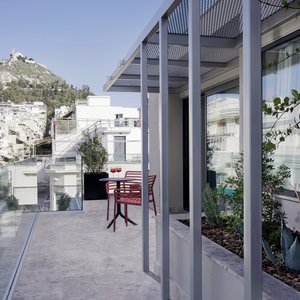 Gym Level Terrace with Lycabetus view and CityView