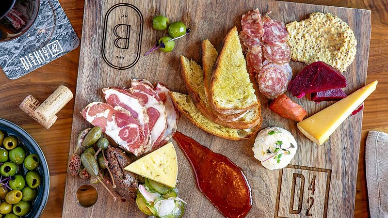 Charcuterie board at District 42, in Asheville, NC