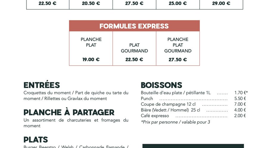 Menu groupe