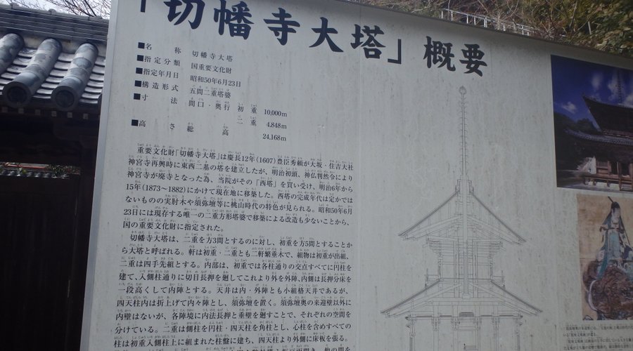 大塔の説明看板