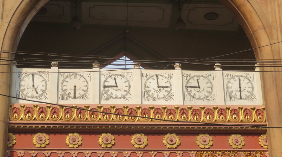 Prayer timings.