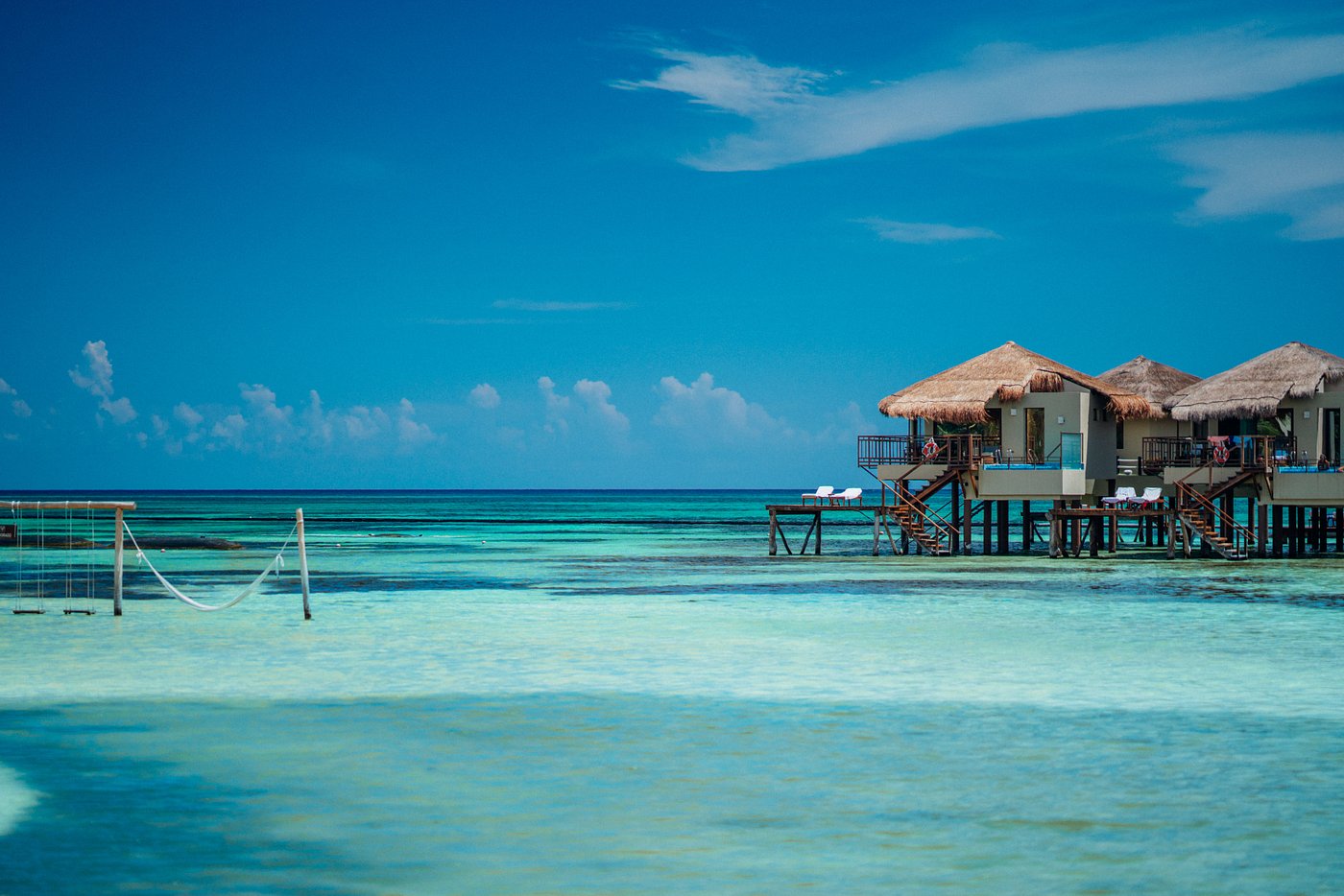 Palafitos overwater bungalows playa del carmen mexico